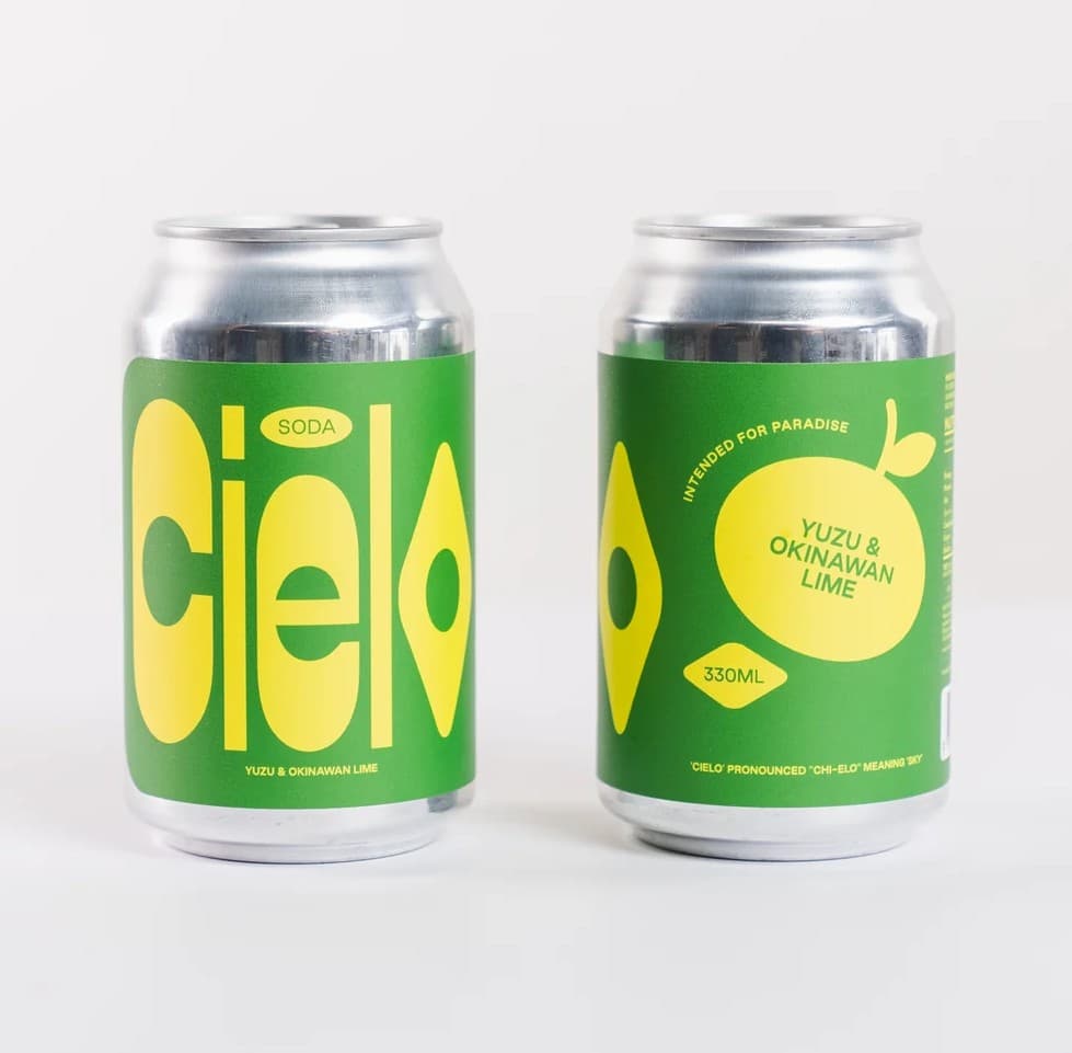 Cielo Sodas Yuzu Okinawan Lime 330ml 24pk