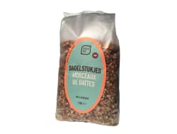 Dates small cubes bag 1 kg, organic
