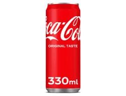 Coca Cola regular 33 cl per blik, tray 24 blikjes
