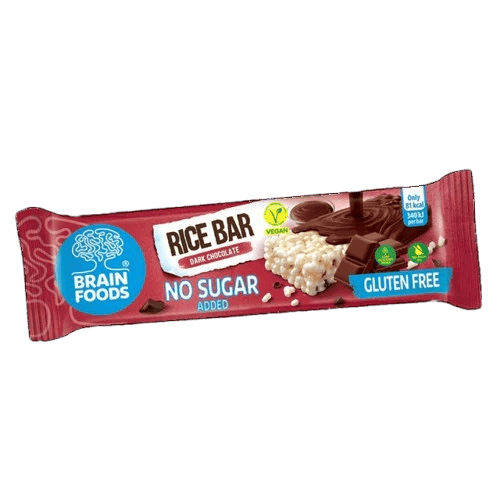 Brain Foods Rice Bar Dark Chocolate (20x18g)