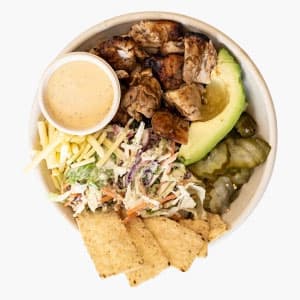 Blackened Chicken Burger Bowl