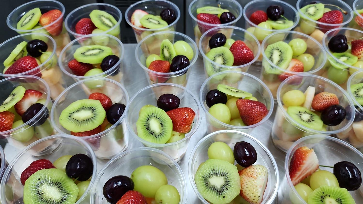 Fruit Cup - Watermelon, Dragon Fruit, Grapes 