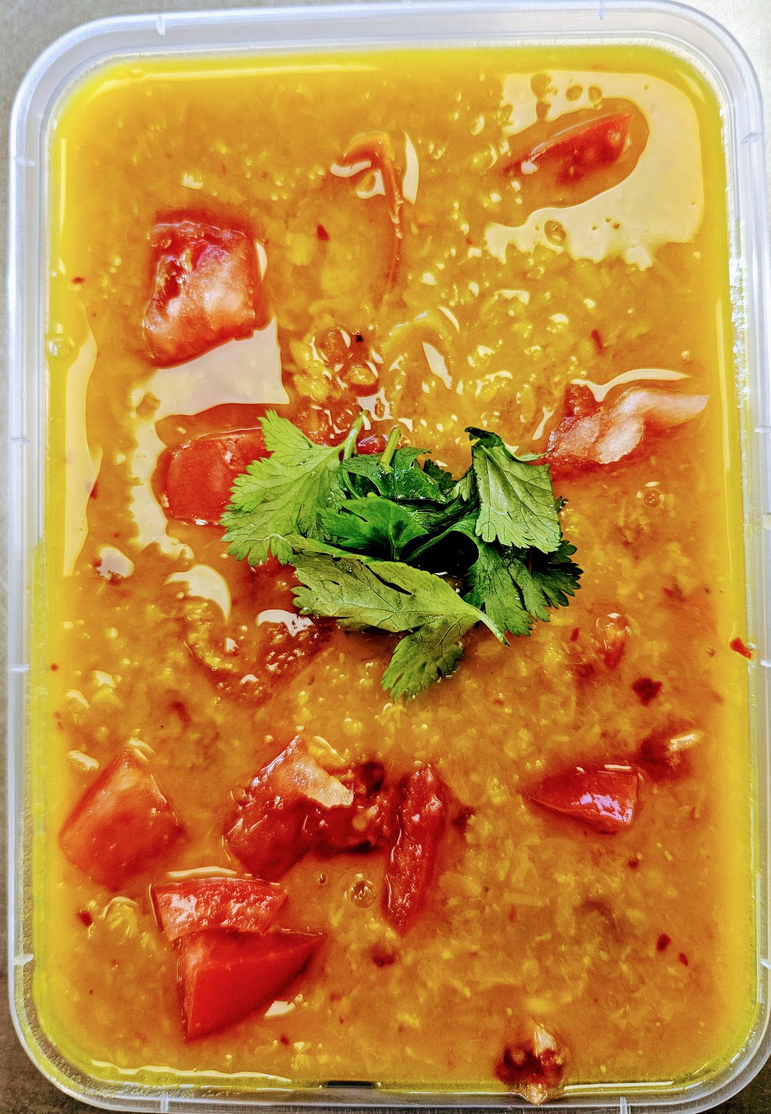 Curried Mung Daal with Briyani Rice