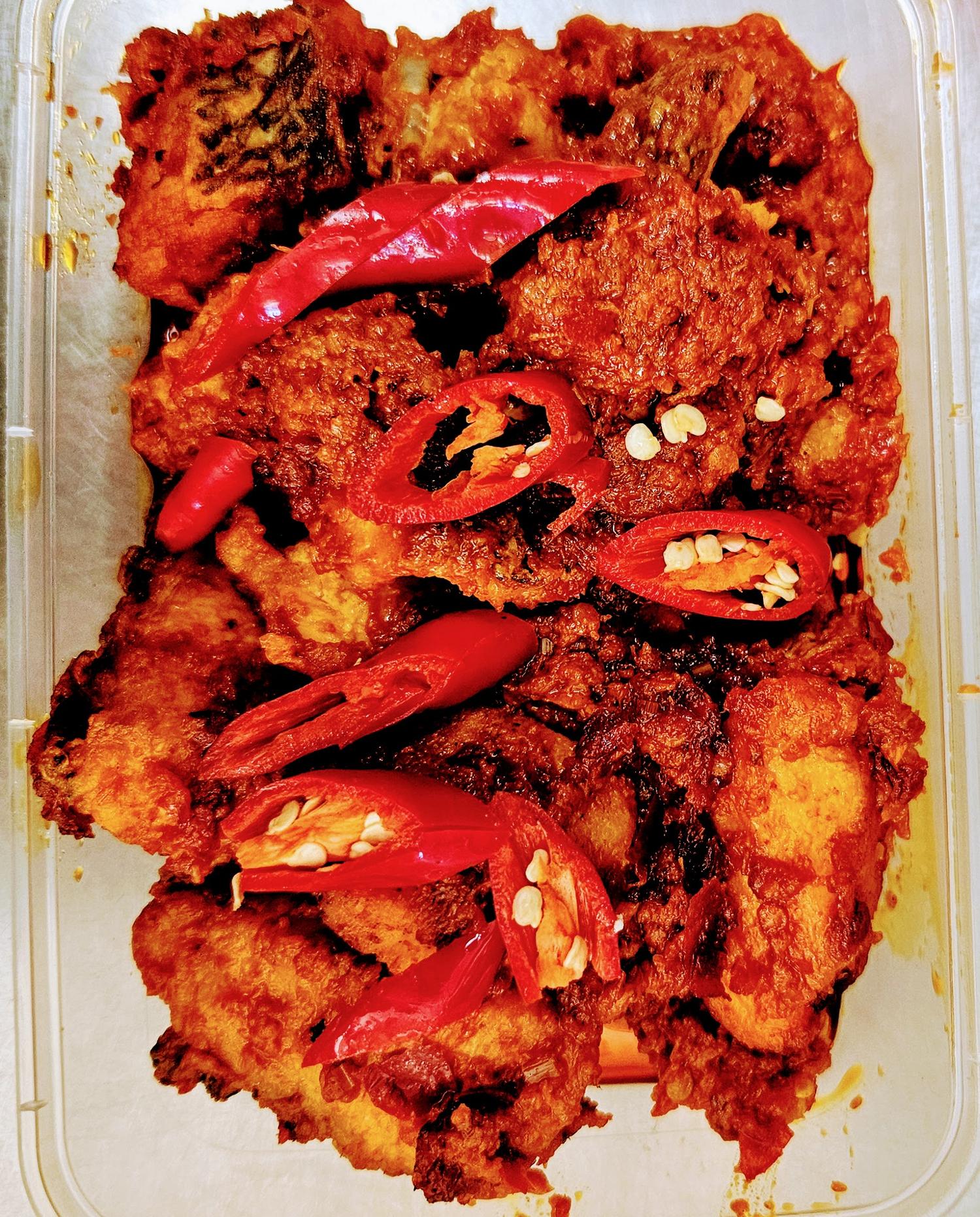 Fish Sambal with Briyani Rice