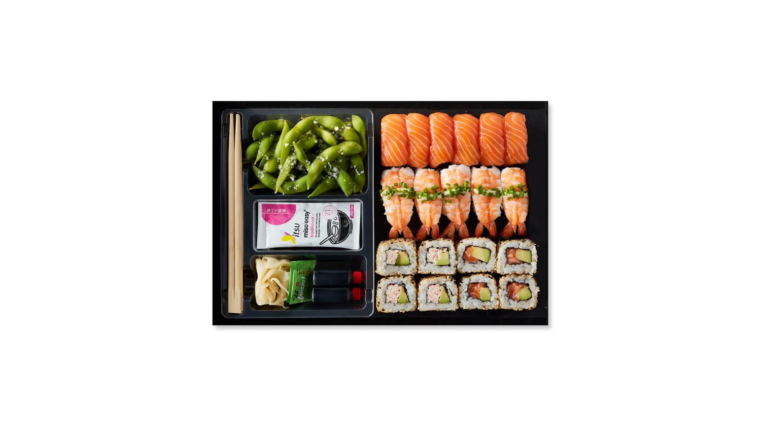 Prawn'salmon platter