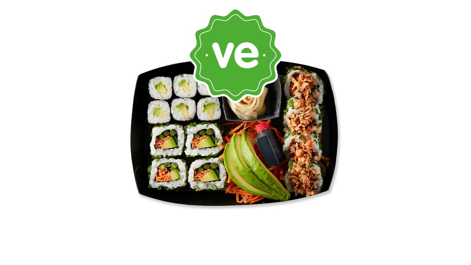 Veggie sushi collection