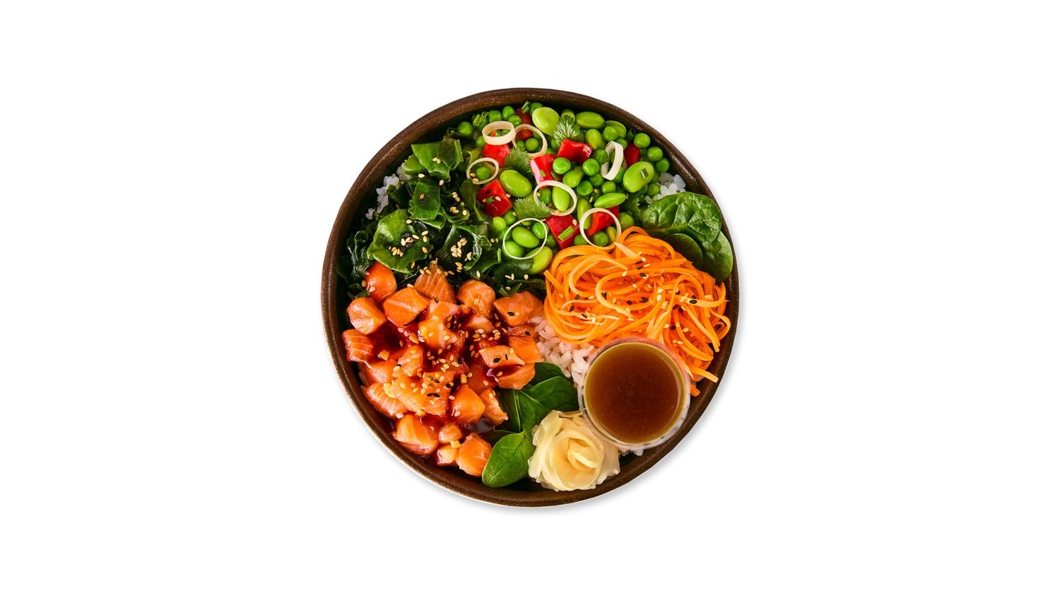 Salmon tartare poké 