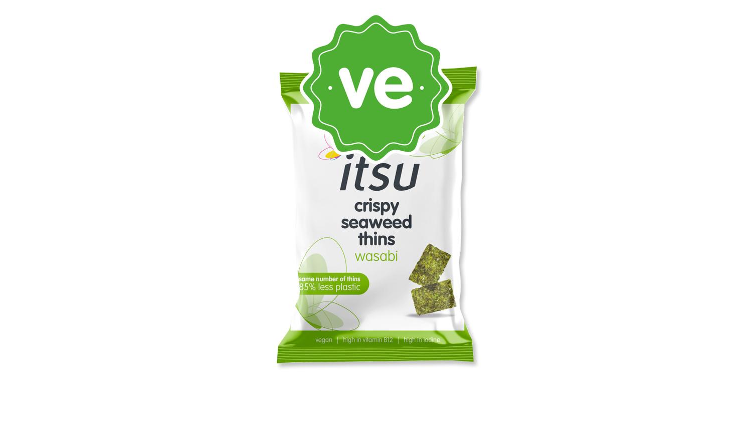 Crispy seaweed thins wasabi