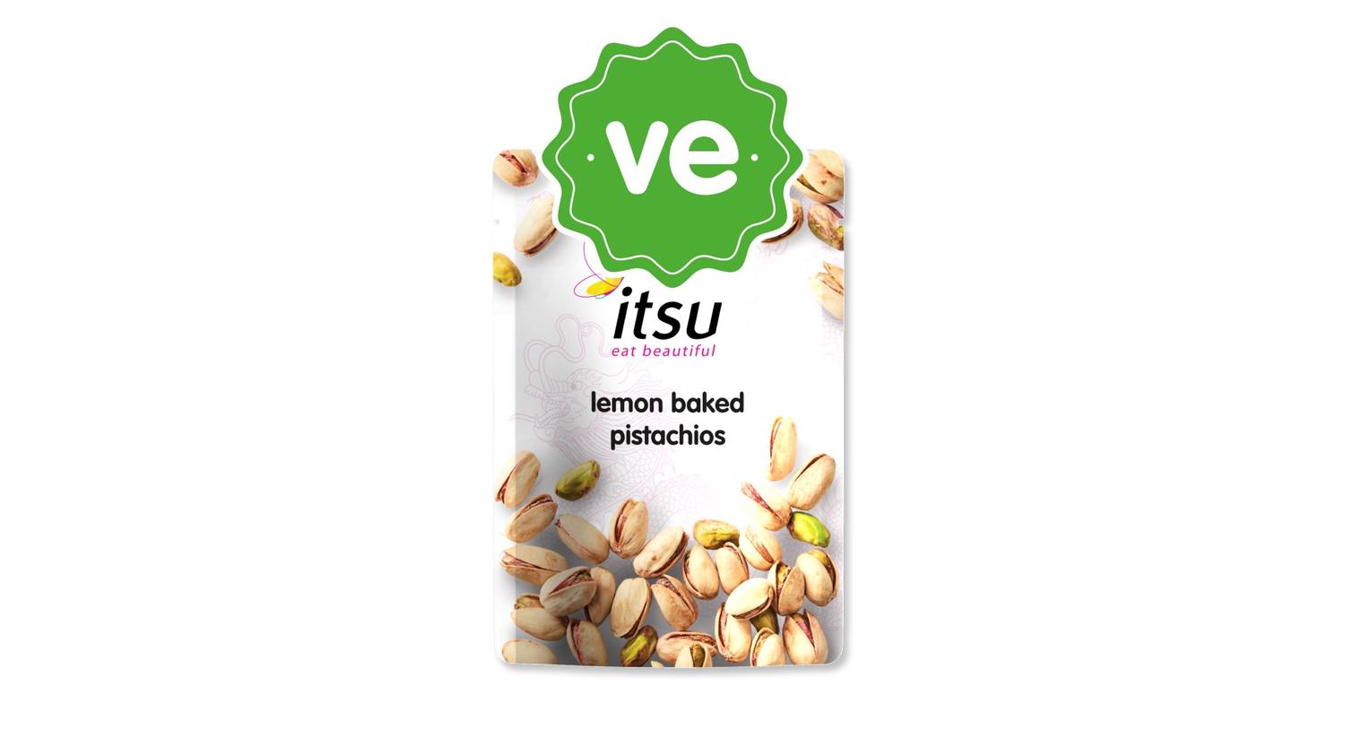 lemon baked pistachios
