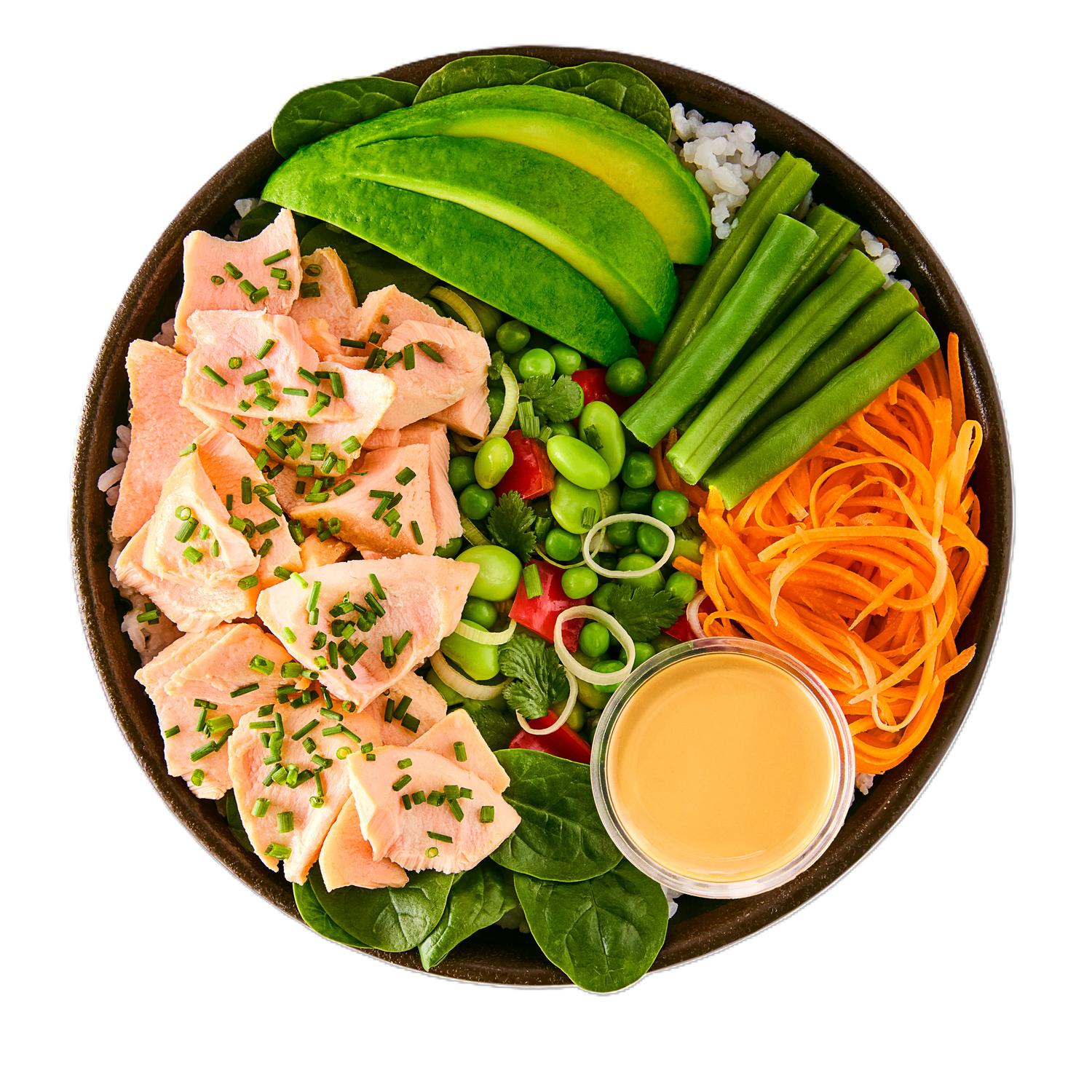  Poached Salmon Poké