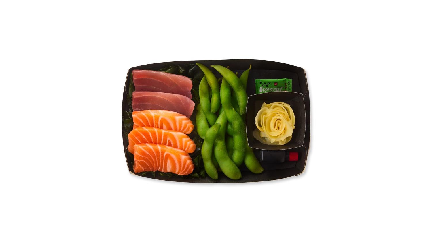 tuna & salmon sashimi