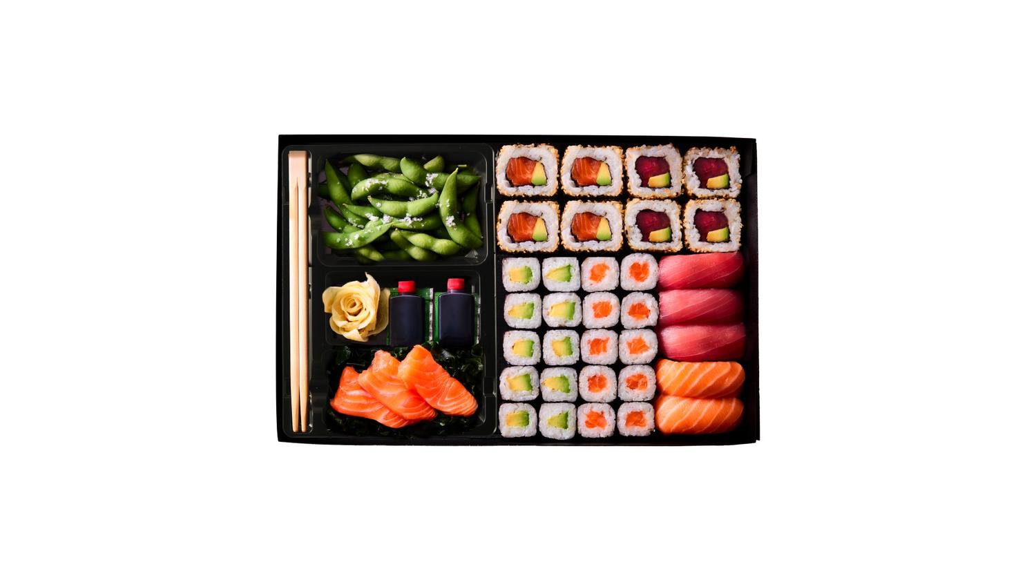 tuna'salmon platter