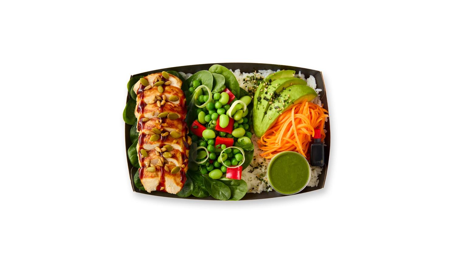 the chicken bento salad