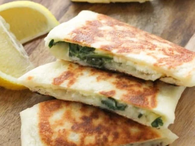 Spinach and Feta Gozleme