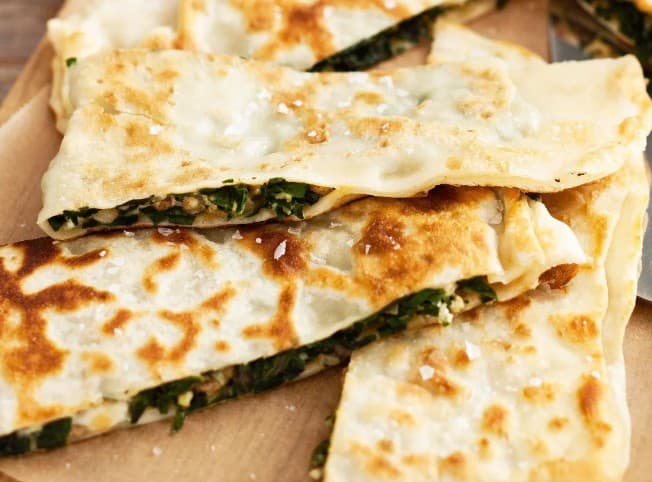 Lamb Spinach and Feta Gozleme