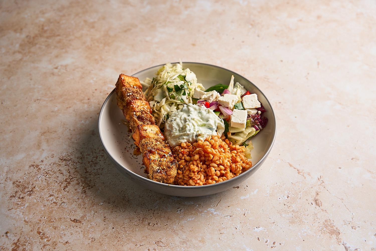 Halloumi & Aubergine Bulger Bowl