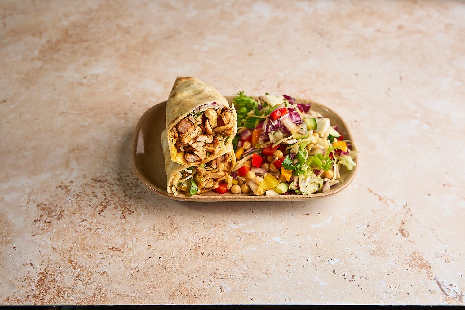 Chicken Wrap & Salad