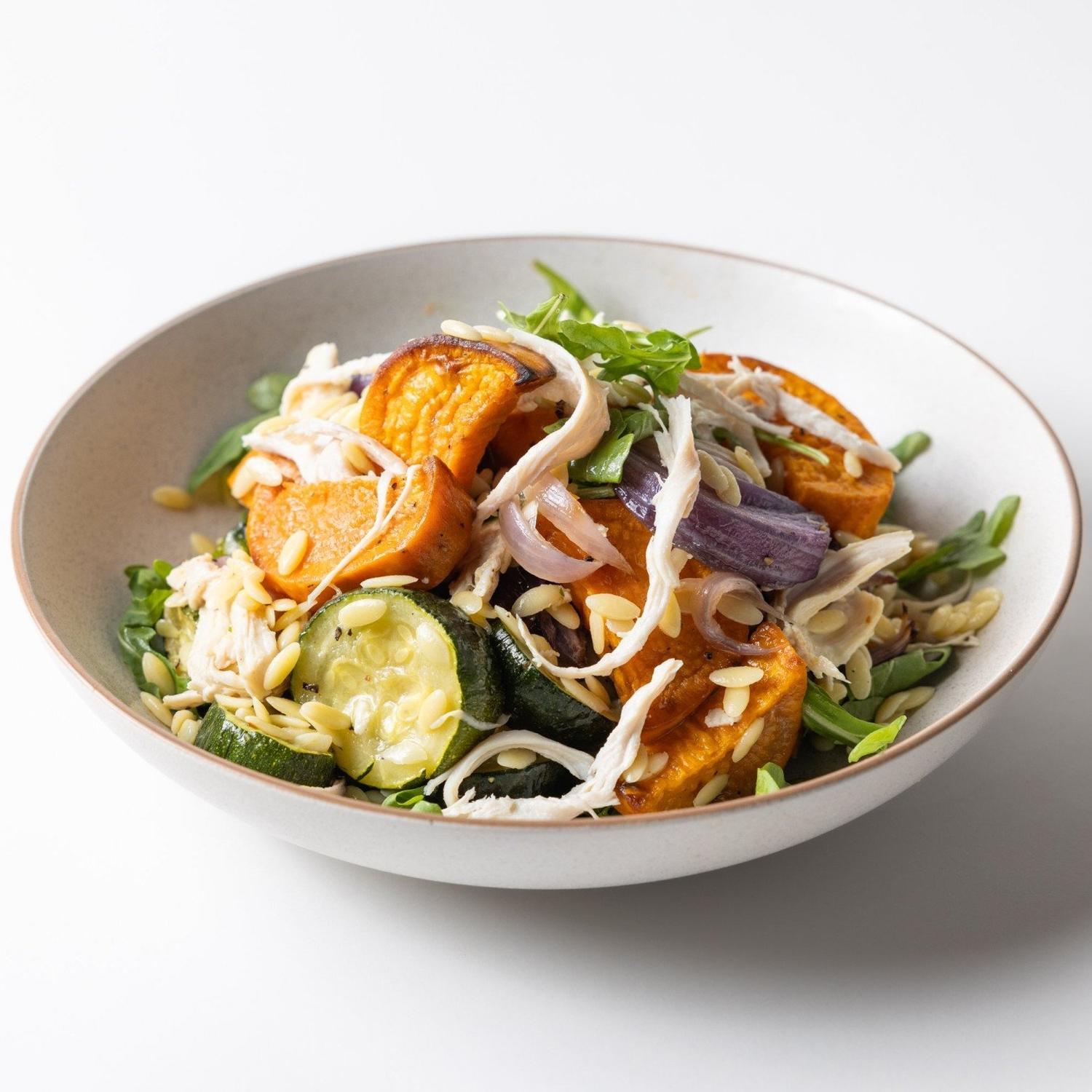 Roasted Sweet Potato and Chicken Salad