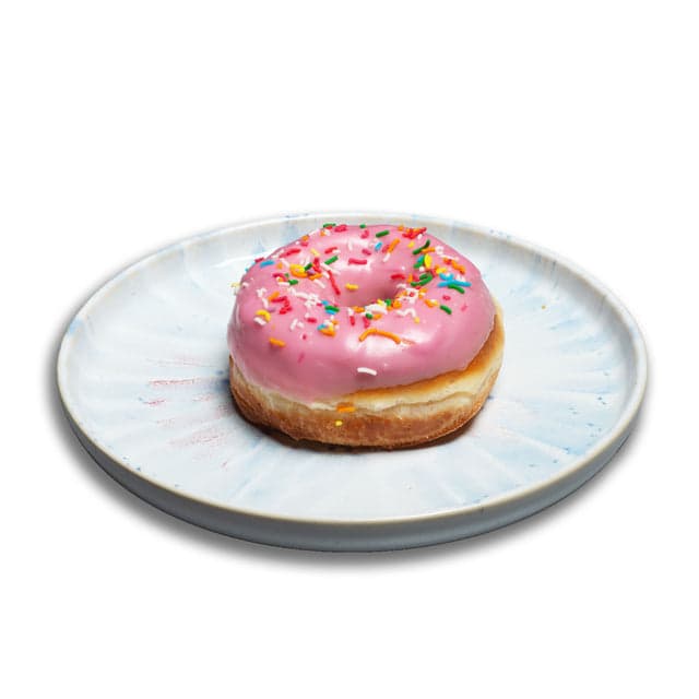 Pink Glazed Ring Doughnut