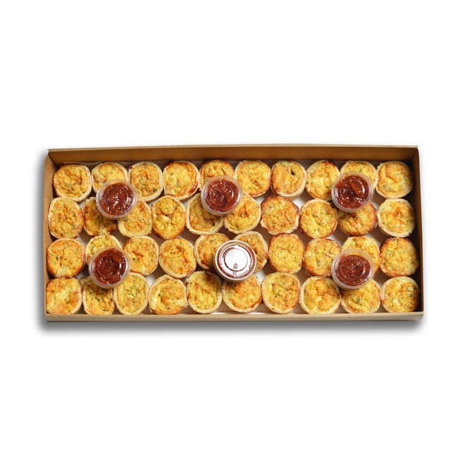 Mini Vegetarian Quiche Platter (40 Pieces)