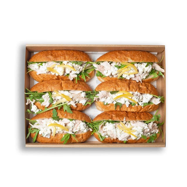 Poached Chicken Hoagie Platter (6 Pieces)