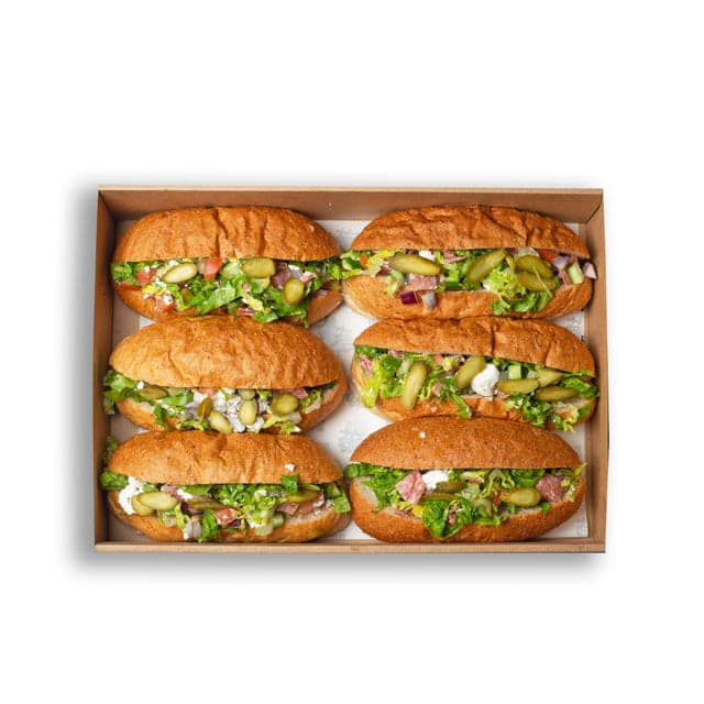 Chop Salad Hoagie Platter (6 Pieces)