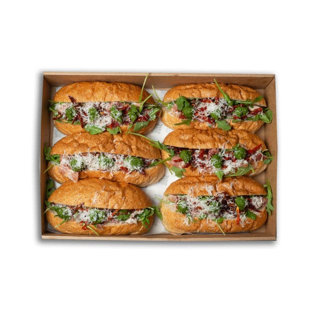 Prosciutto and Parmesan Hoagie Platter (6 Pieces)