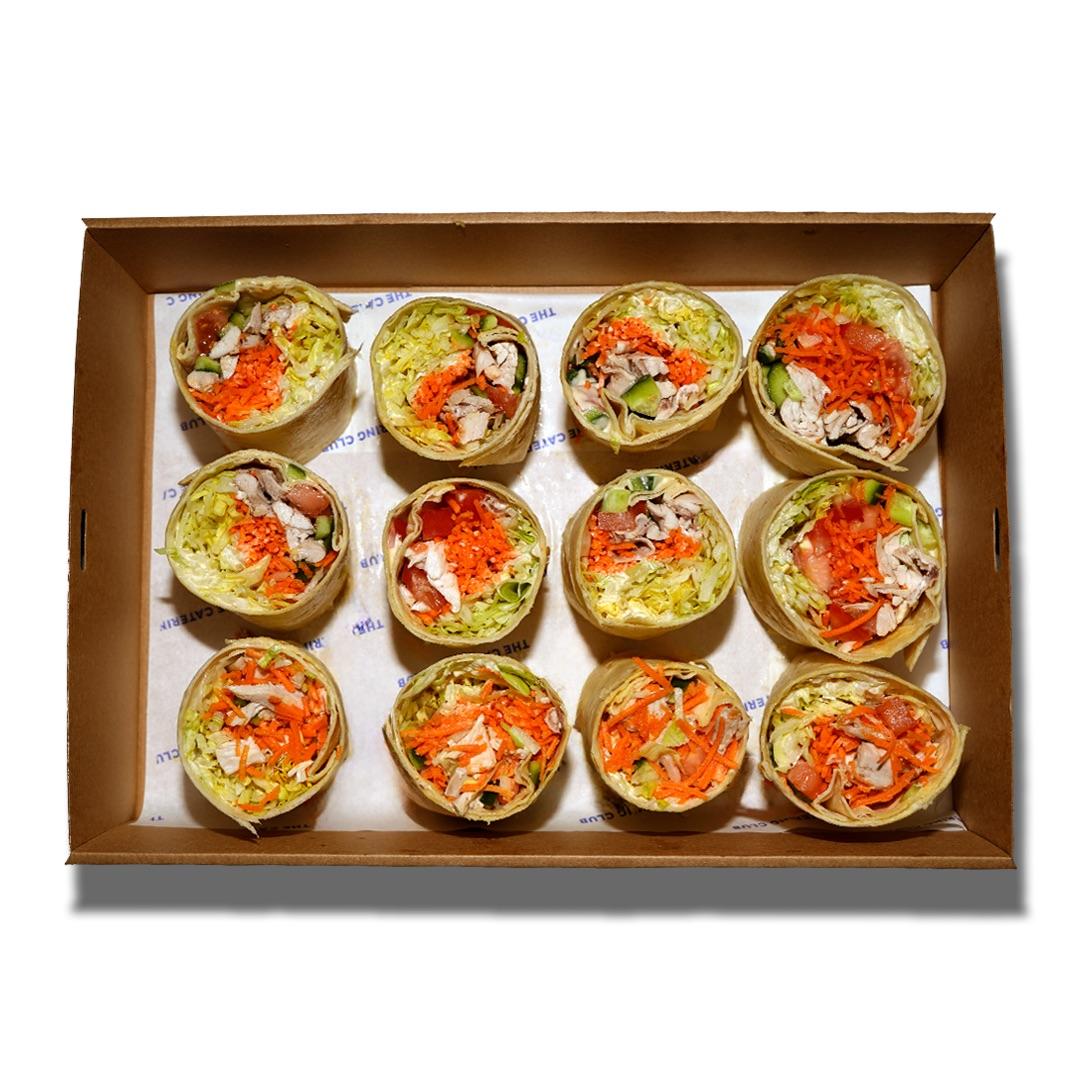 Poached Chicken Wrap Large (Box of 24)