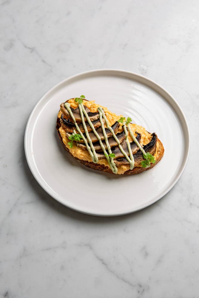Roasted Mushrooms on Sourdough