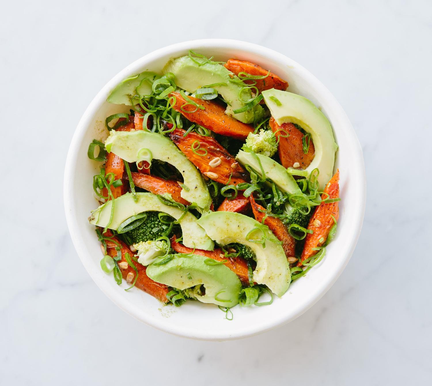 Roasted Carrot & Avo Bowl