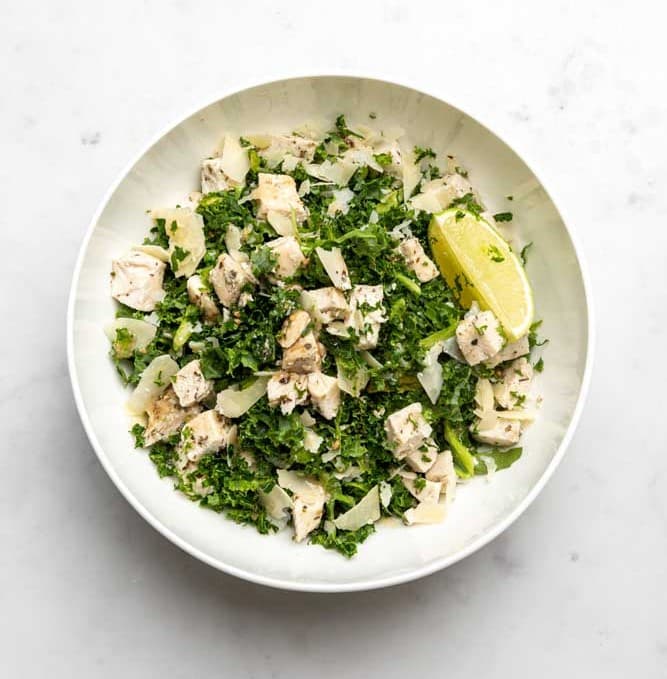 Kale Chicken Caesar Bowl