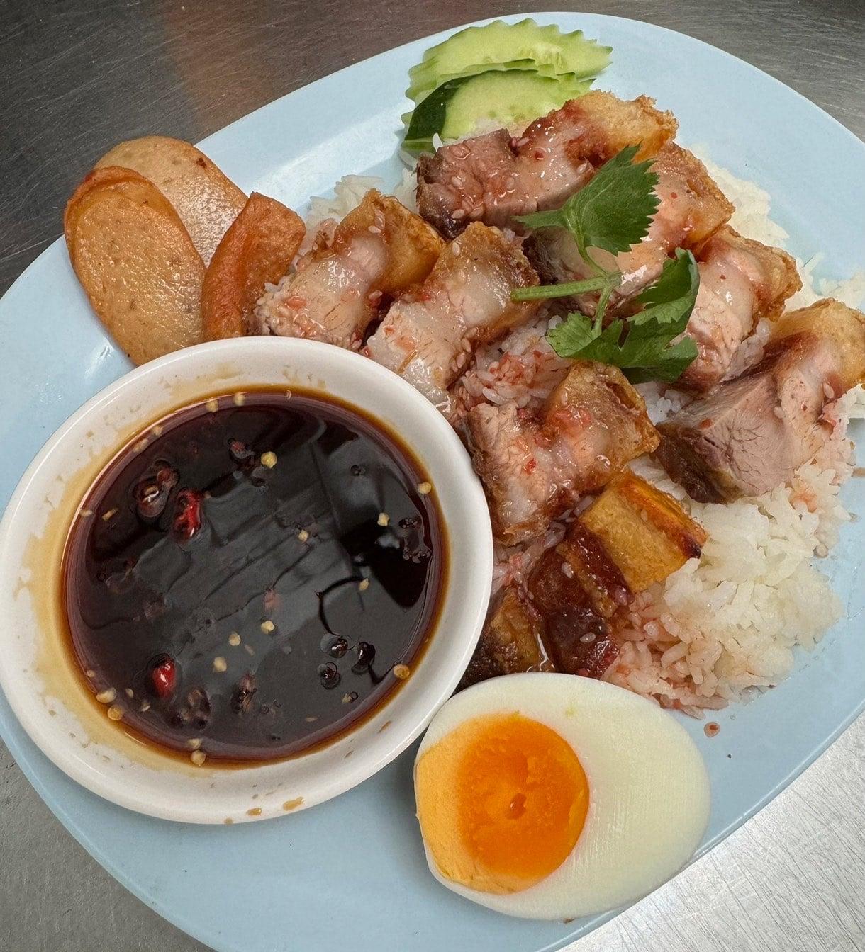Crispy Pork With Rice