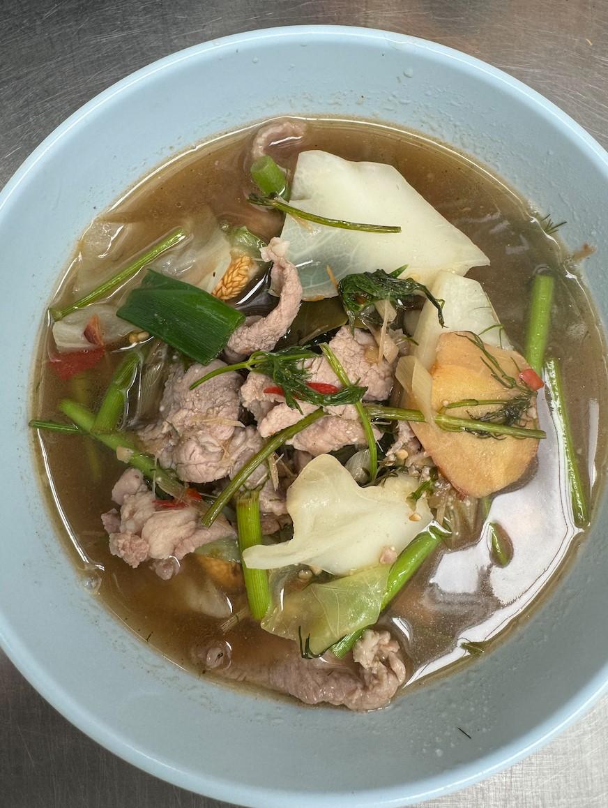 Beef or Pork in Fermented Fish Broth (อ่อม)