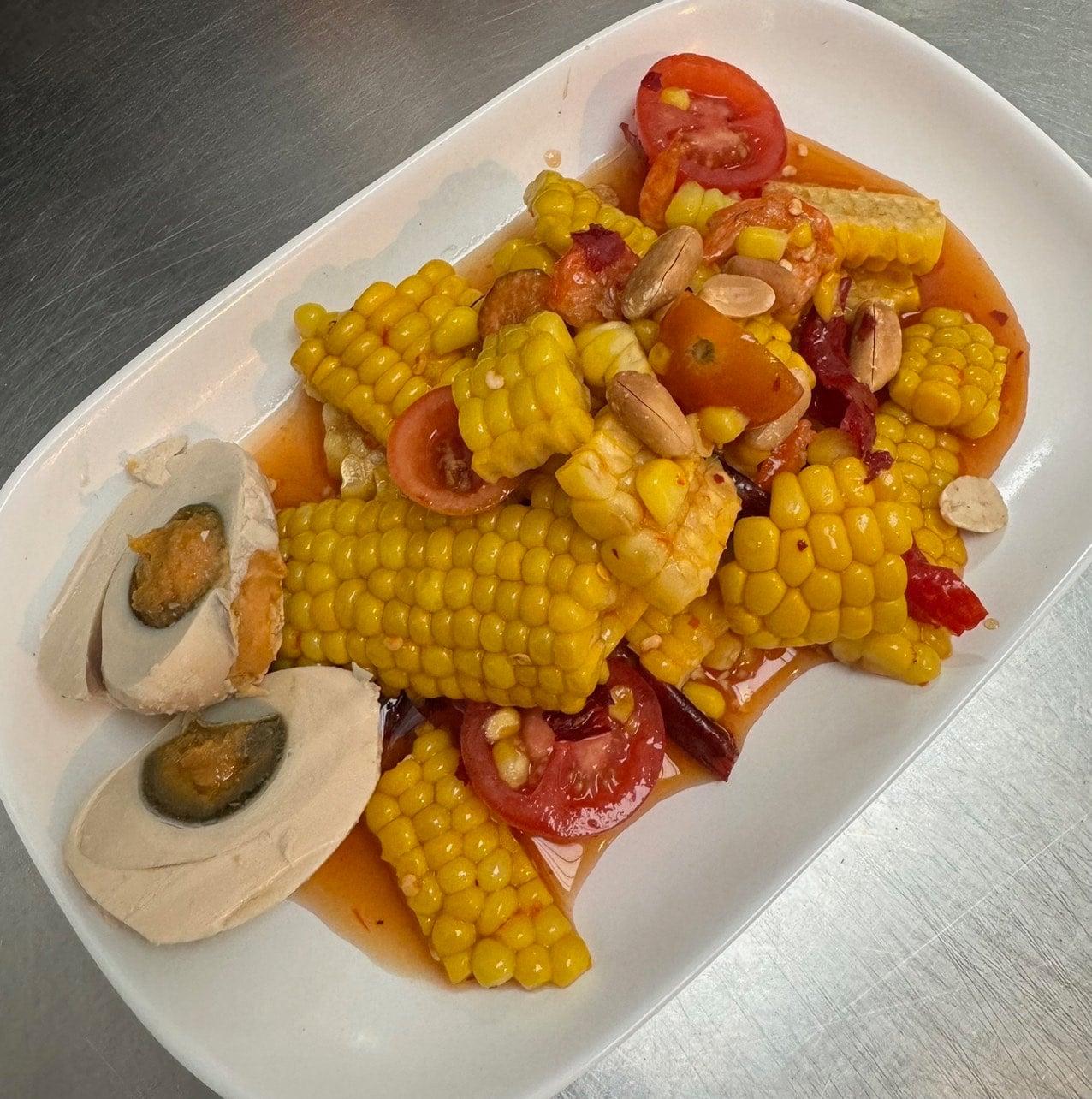 Corn and Salted Egg Salad