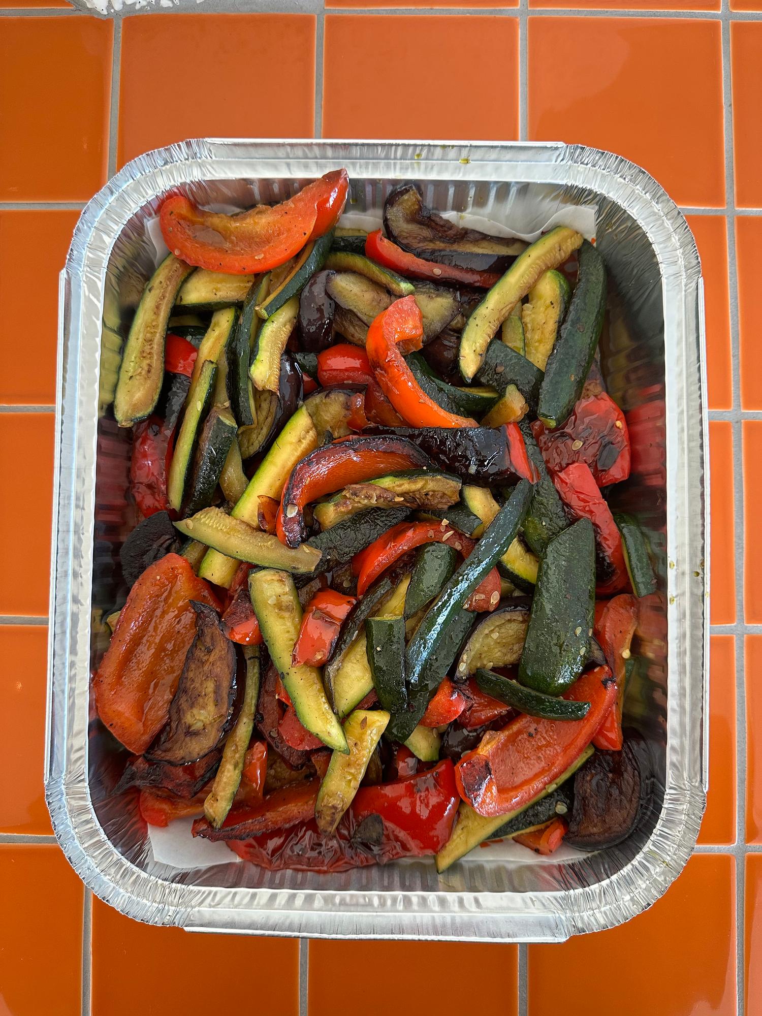 Seasonal Charred Vegetables Platter