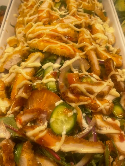 Chicken Schnitzel Salad Platter