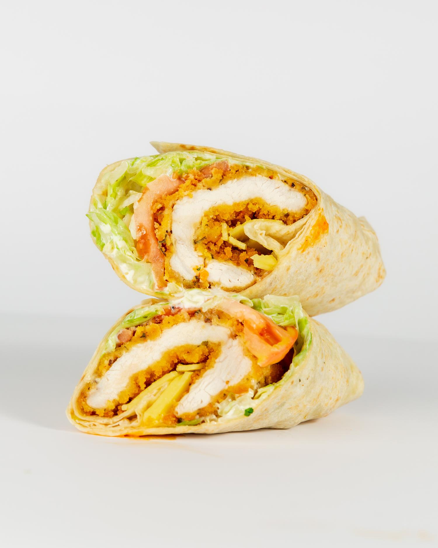 Chicken Schnitzel Wrap