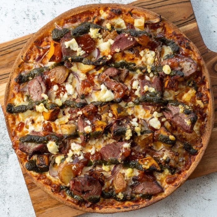 Pesto Lamb Pizza
