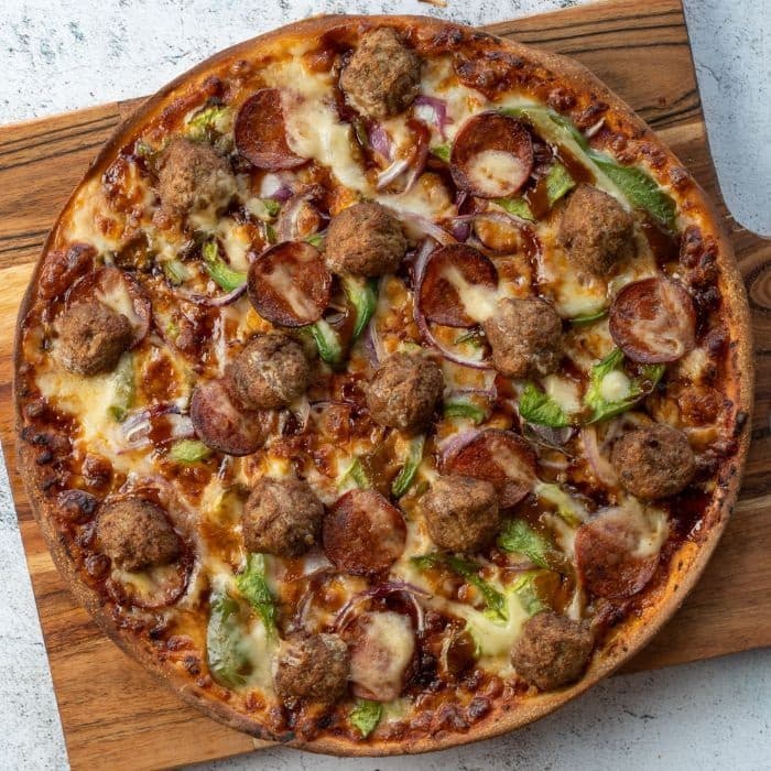Meatballs Pizza