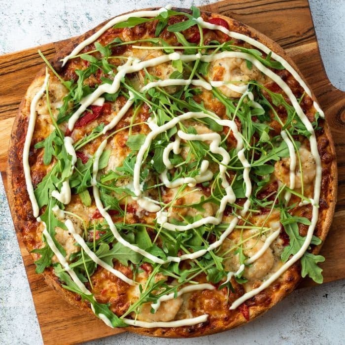 Garlic Prawn Pizza