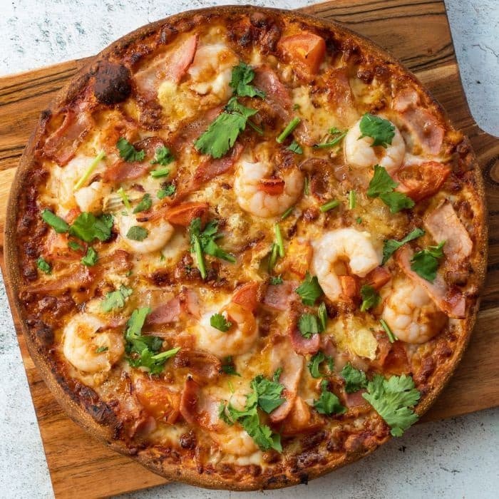 BBQ Prawn Pizza
