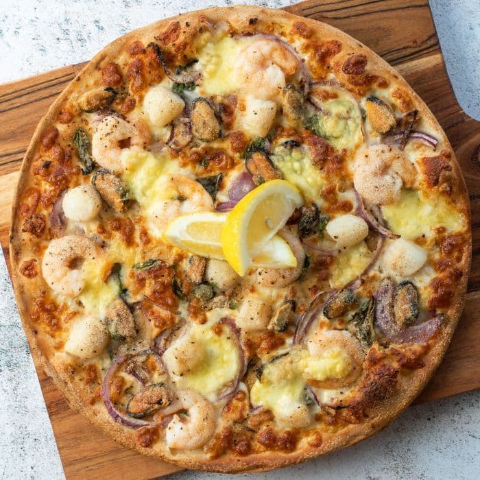 Seafood Plate Pizza