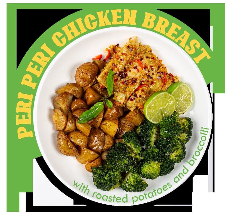 Peri Peri Chicken w/ Potatoes & Broccoli (Regular)