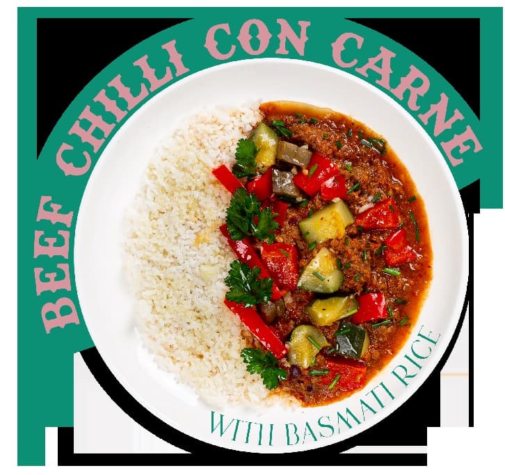 Beef Chilli Con Carne and Basmati Rice (Large)