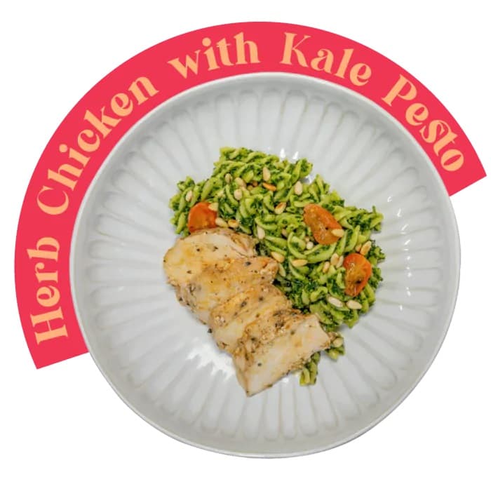 Herb Chicken w/ Kale Pesto Pasta (Large)