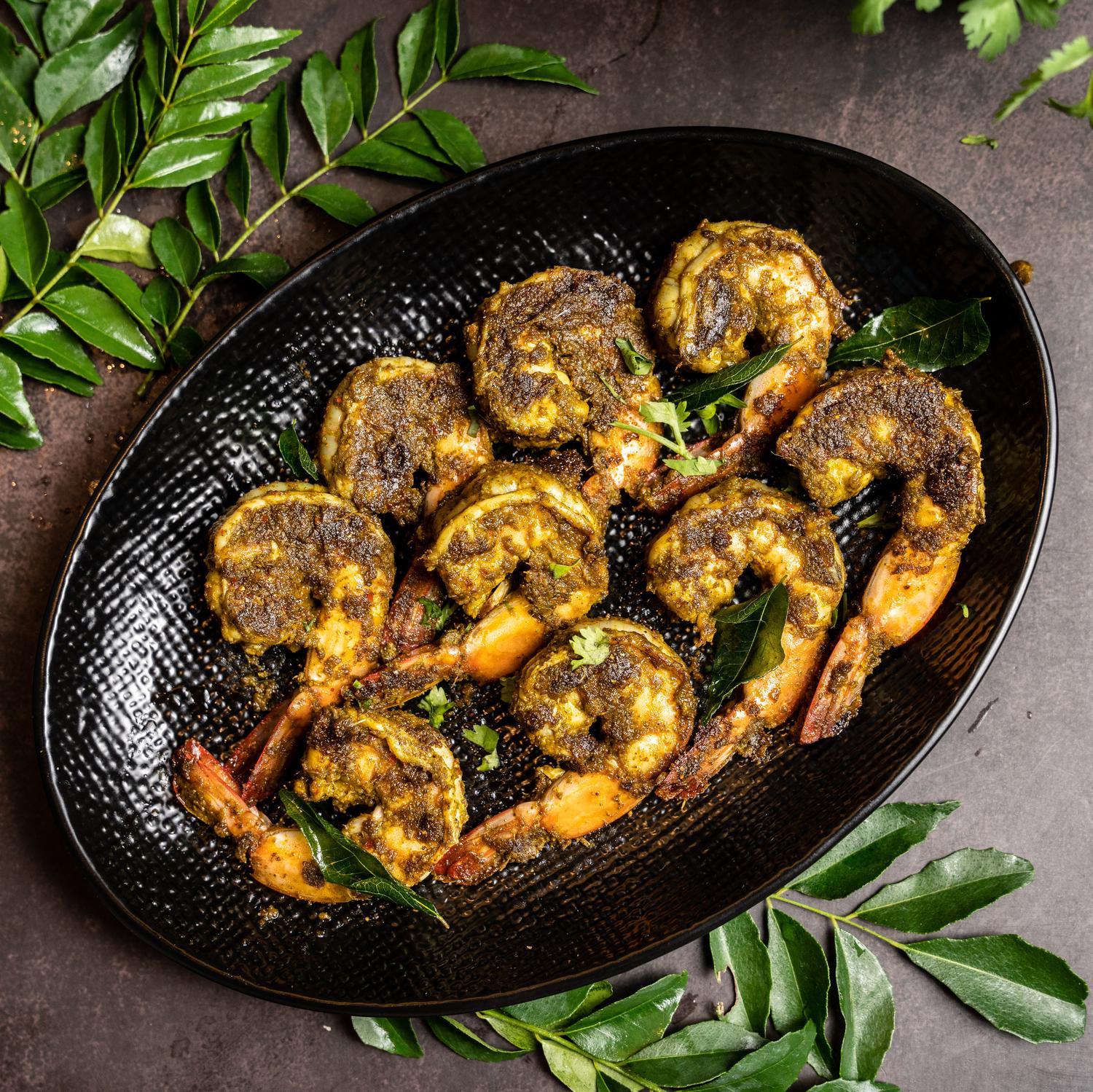 Curry Leaf Prawns