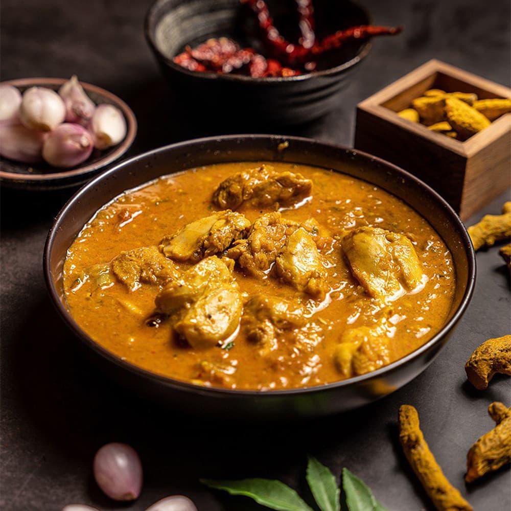 Hyderabadi Chicken Masala with Bread