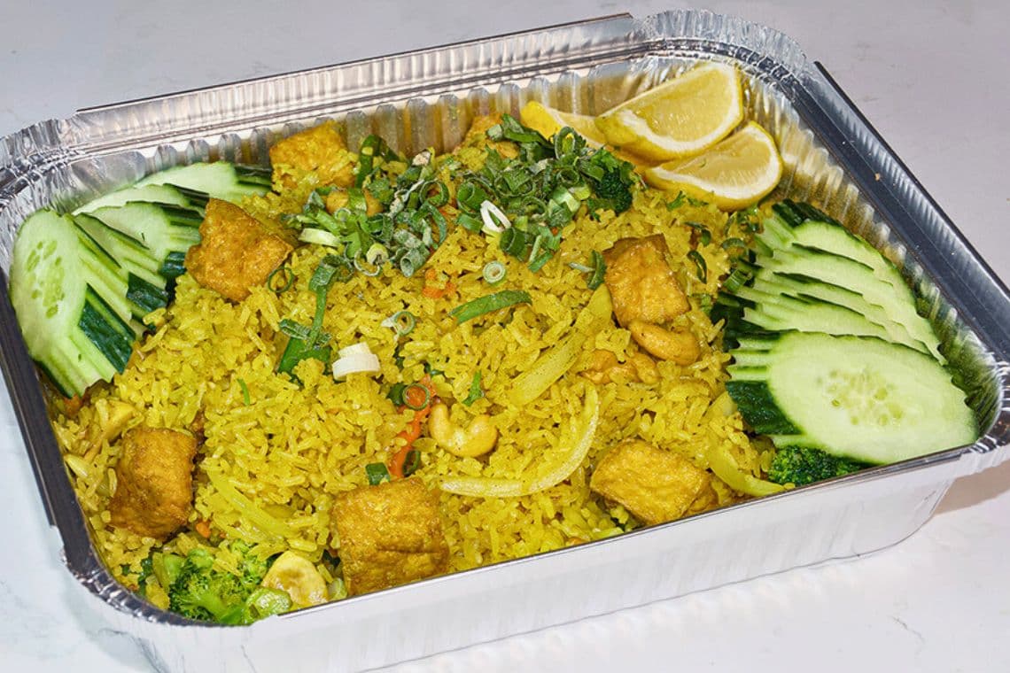 Vegan Fried Rice Pineapple