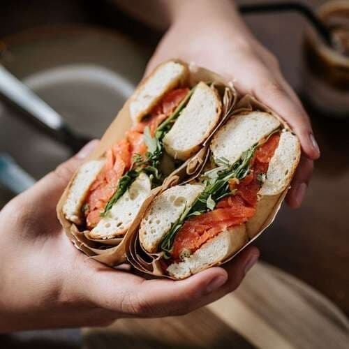 Mini Lox & Sesame Bagel (Platter of 10)