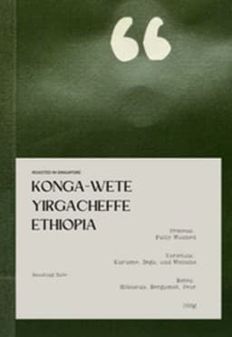 Konga-wete Yirgacheffe Coffee Beans (1kg)